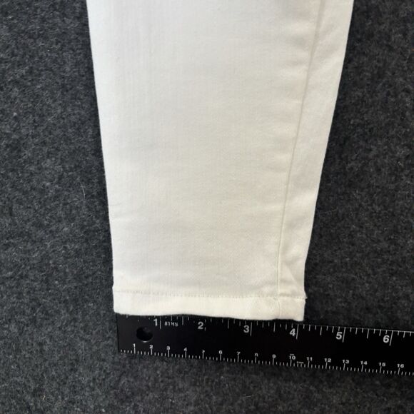 Spanx Skinny Jeans Womens Small White Ankle High Rise Tummy Shaping Pull On Pant - Picture 7 of 13